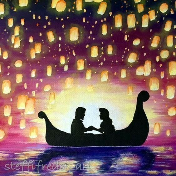 Картины Дисней акрилом