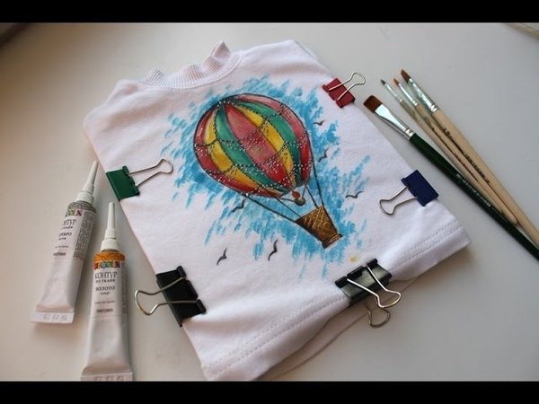 Рисование на ткани акриловыми красками мастер класс