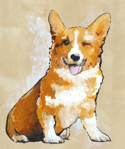 Вельш корги рисунок