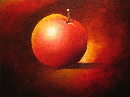 Академическая живопись яблоки этюды