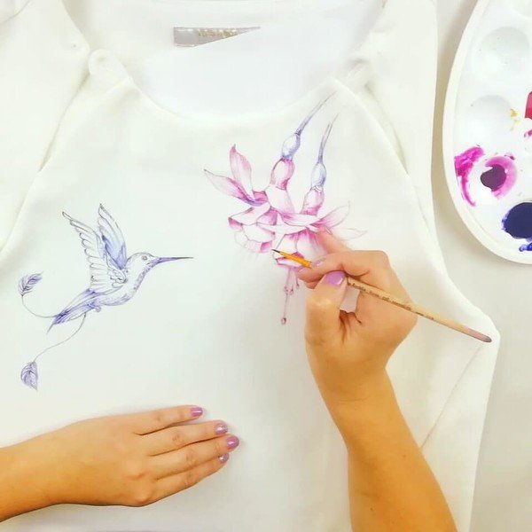 Батик роспись одежды