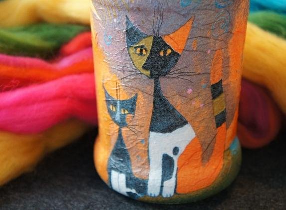 Роспись банок акриловыми красками