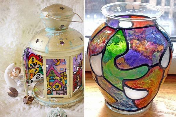 Витражная роспись баночек