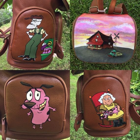 Наклейки рюкзаки нарисованные