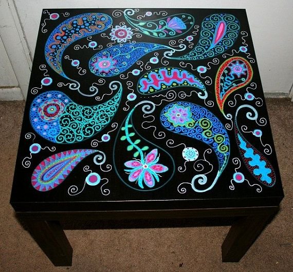 Роспись журнального столика