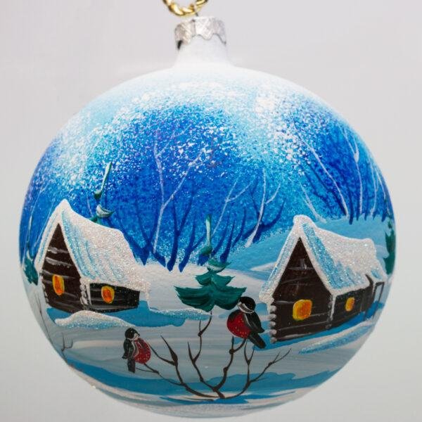 Расписанные новогодние шары