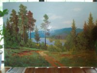 Рисование на оргалите акриловыми красками