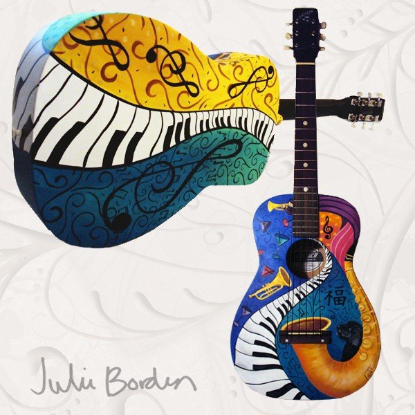 Художественная роспись на электрогитару