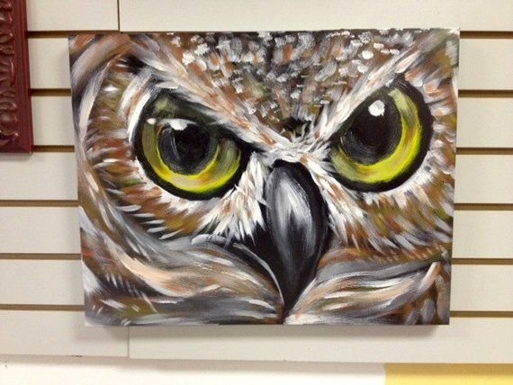 Сова акрилом