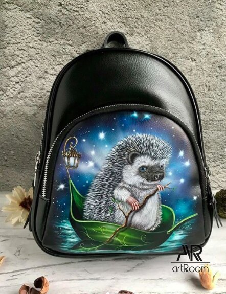 Рисунки на рюкзаках акрилом