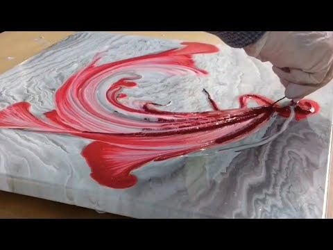 Рисунки акрилом и нитью