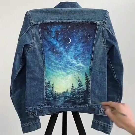 Рисование на джинсовке