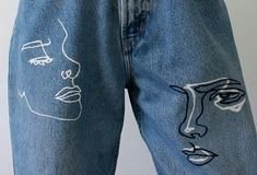 Роспись на джинсах