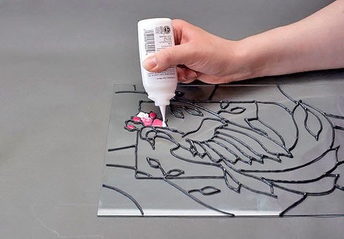 Контур для витражных красок