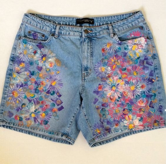 Расписанные шорты