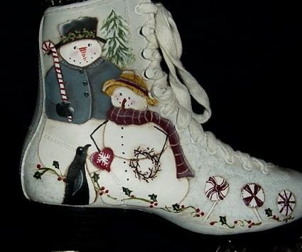 Фигурные коньки акварель