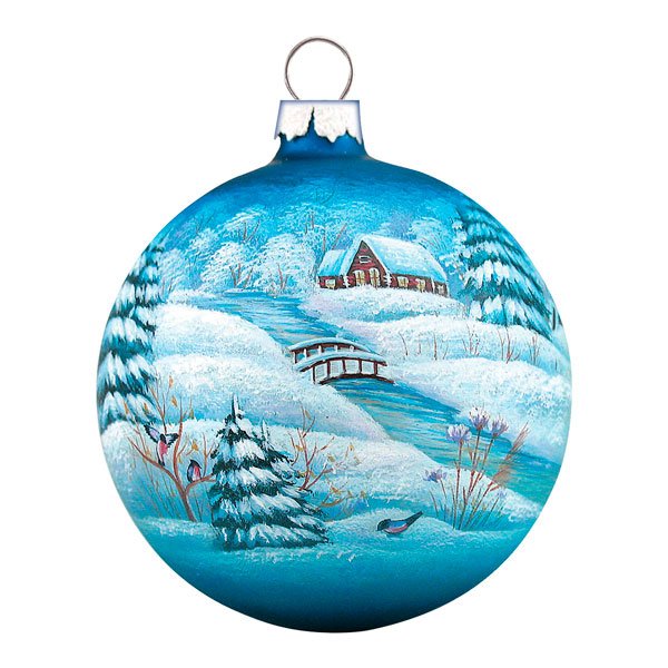 Новогодние шары с пейзажем