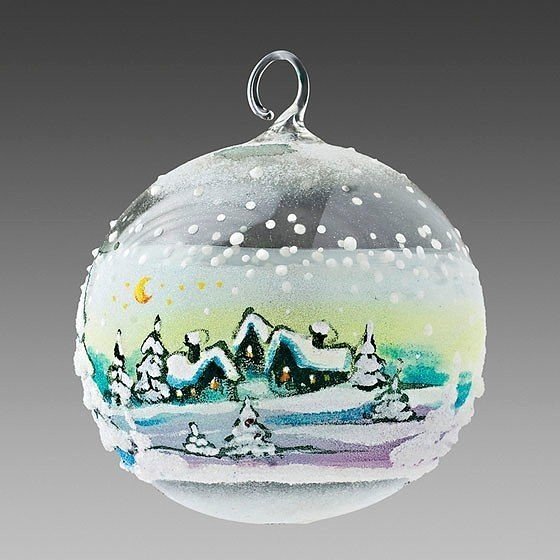 Роспись на елочных шарах