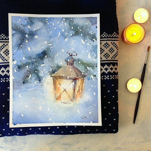 Новогодний мастер класс по живописи