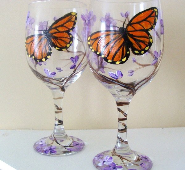 Разрисованные бокалы