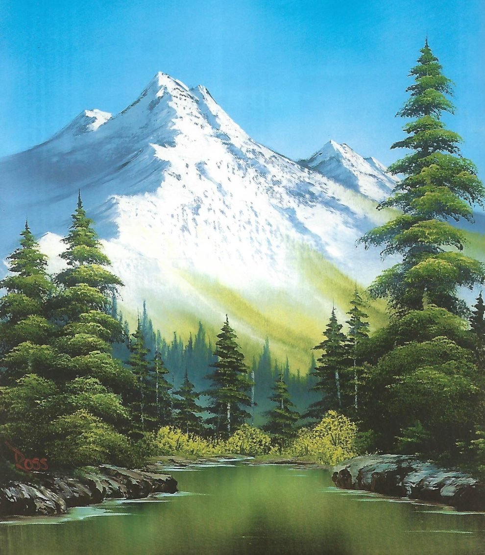 Картины горы акрилом Боба Росса