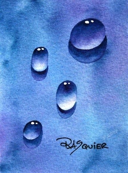 Стекло цветными карандашами