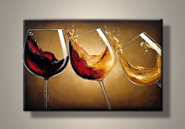 Интерьерная картина бокалы