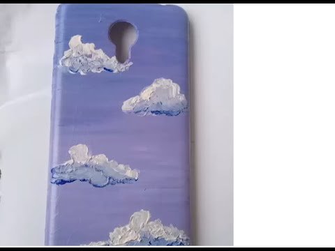 Небо красками на чехле