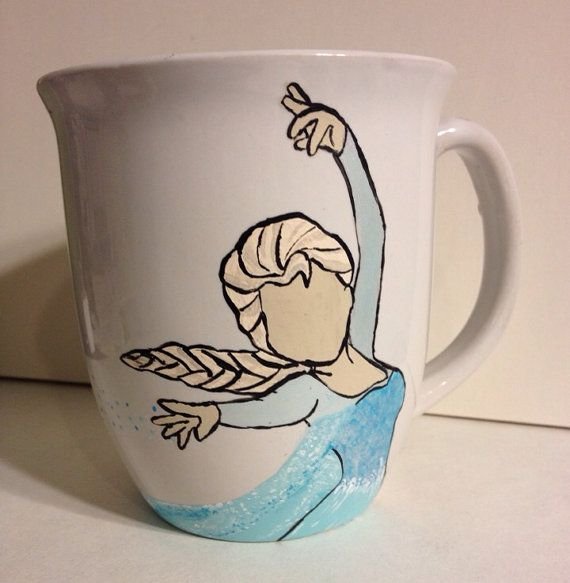 Кружки с росписью мультяшек