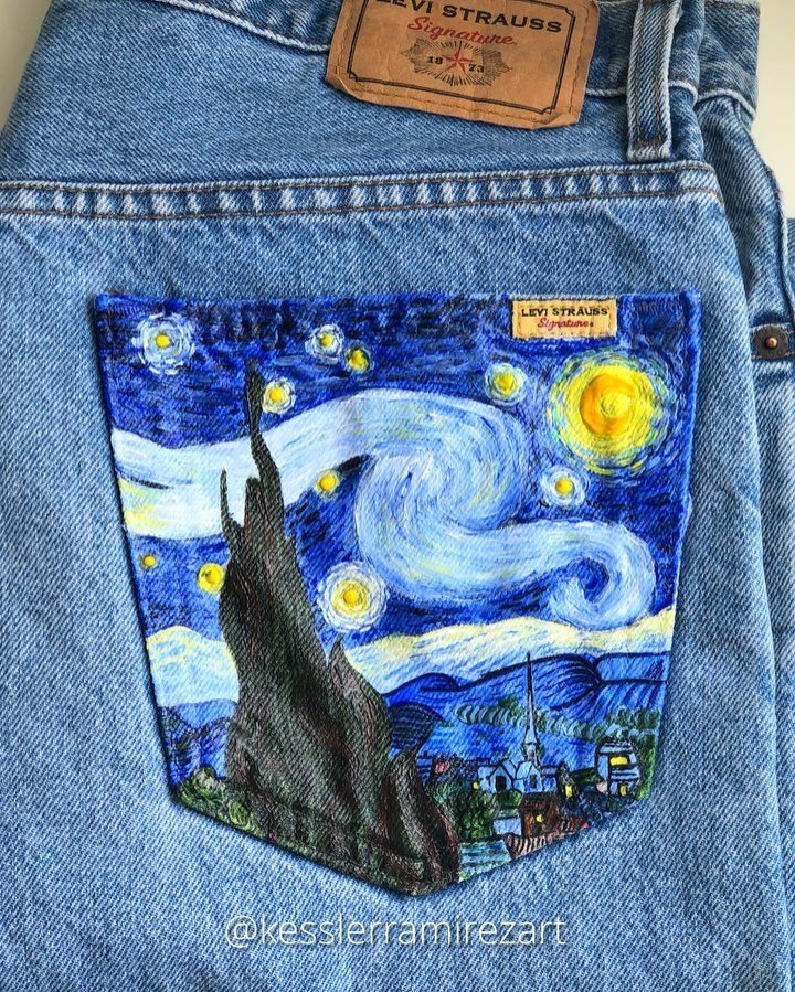 Рисунок на джинсовые