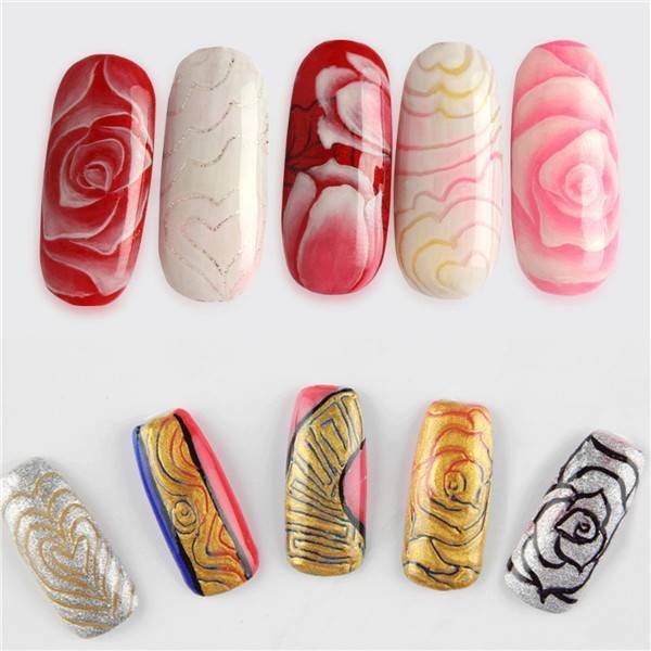 Маникюр с гель краской