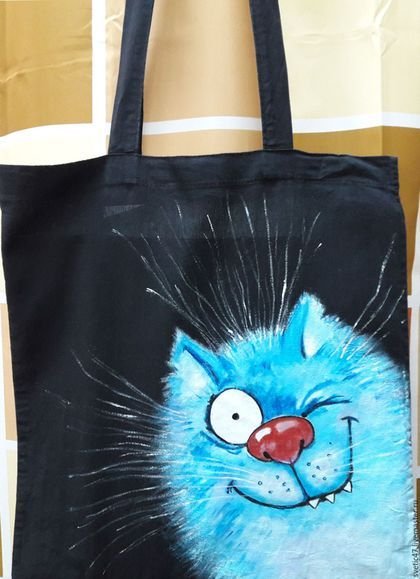 Роспись по ткани сумки