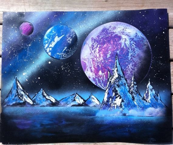 Рисунки красками для срисовки легкие