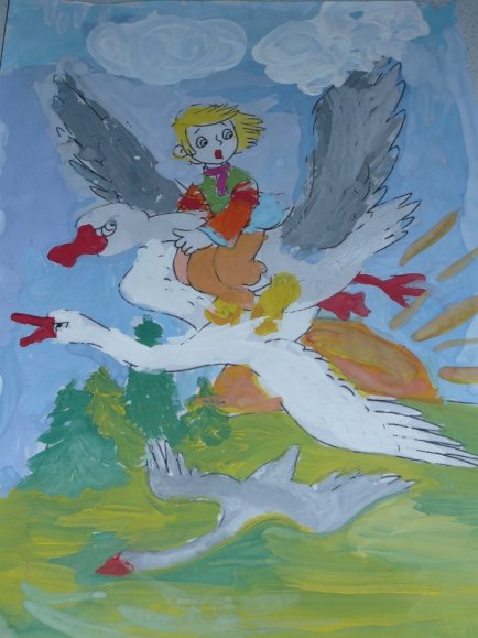 Рисование гуси лебеди в подготовительной группе