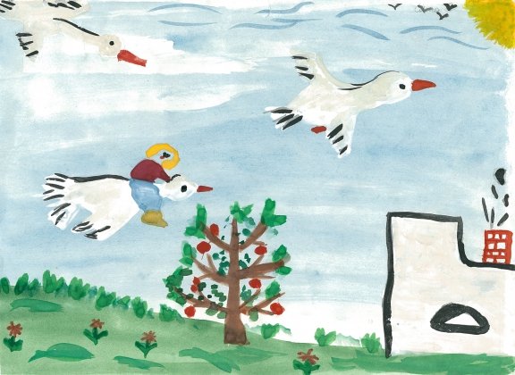 Рисование гуси лебеди в подготовительной группе