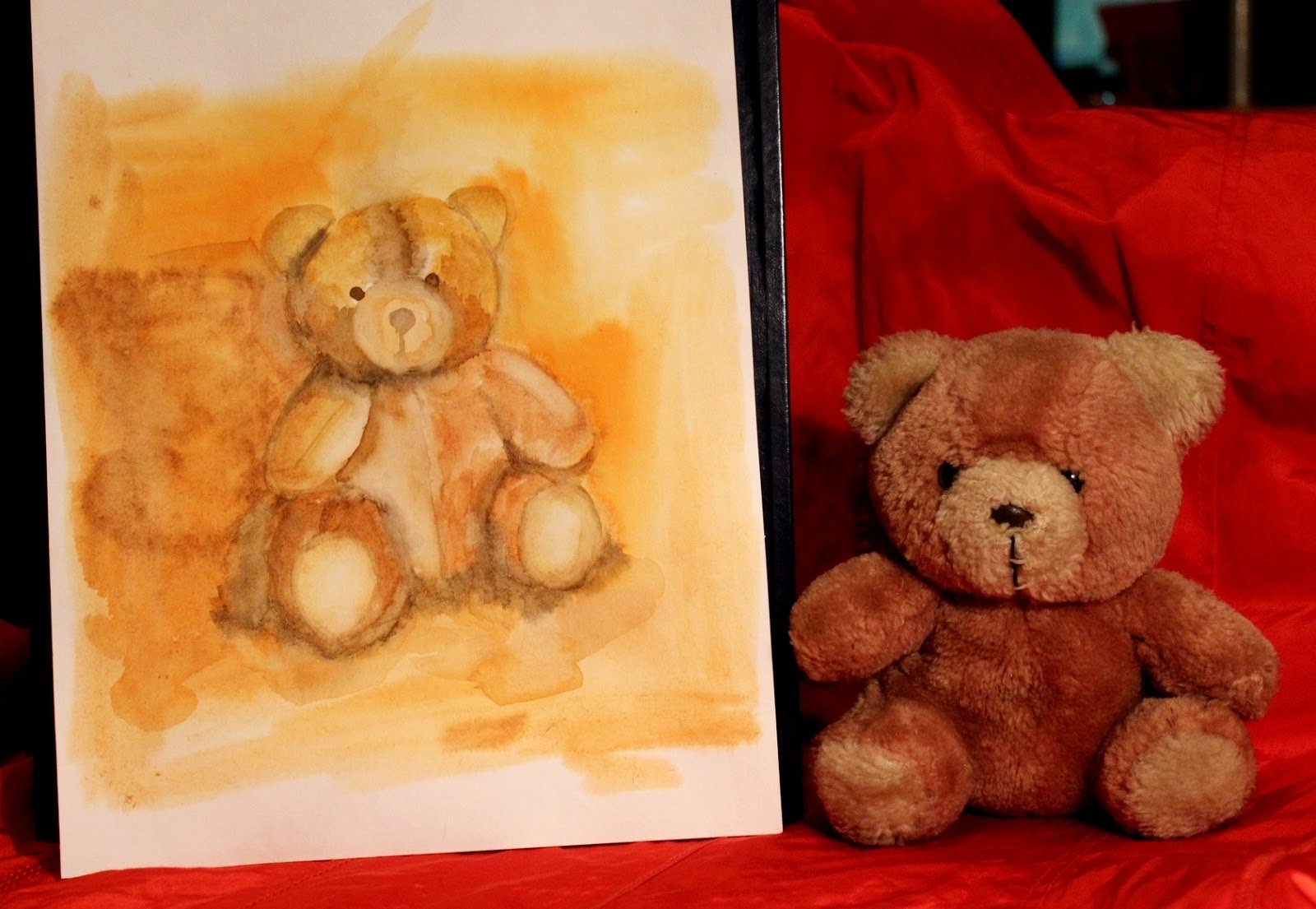 Рисование игрушки Медвежонок