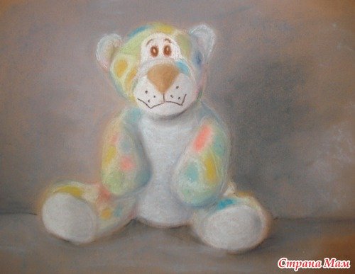 Мягкая игрушка пастелью