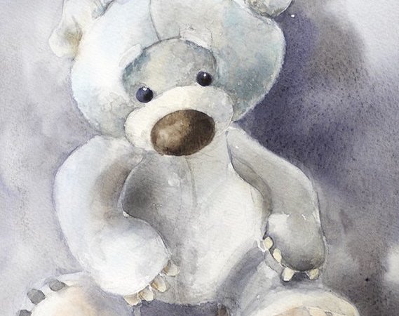 Мягкая игрушка акварелью