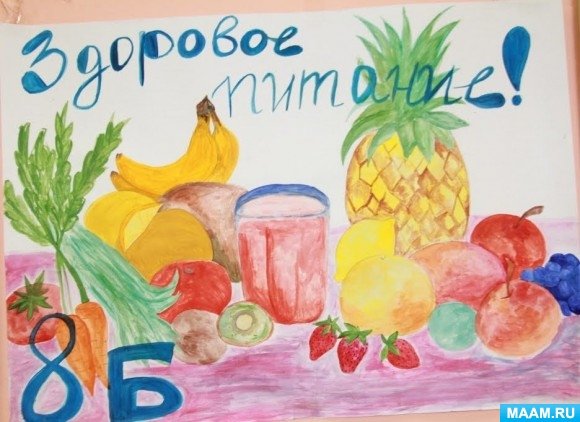 Плакат по здоровому питанию