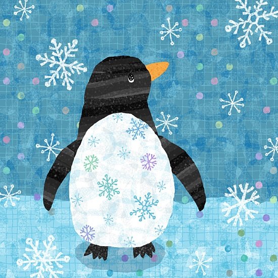 Рисование пингвина для детей