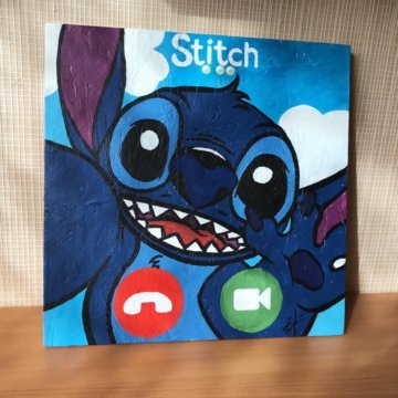 Рисунки Стича на холсте