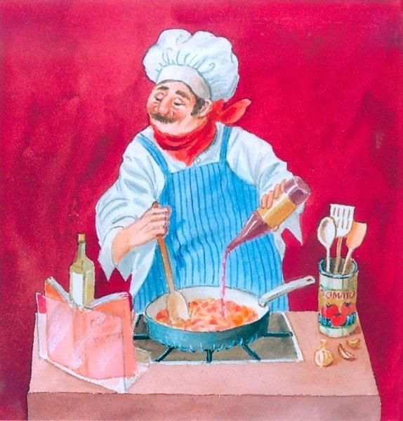 Повар рисунок