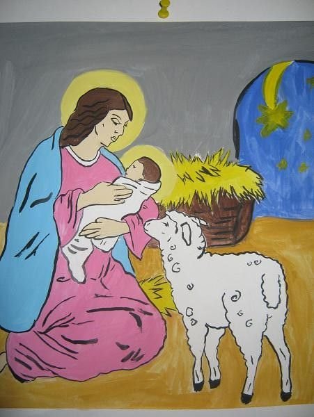 Рисунок Рождество Христово для детей