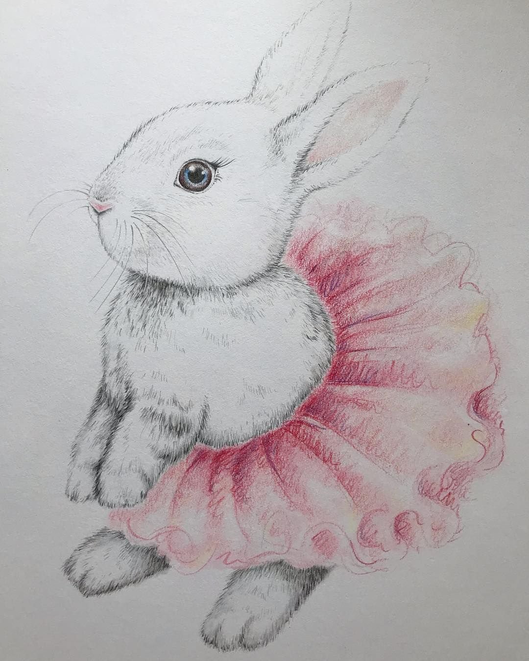 Рисунки лёгкие акварелью кролики