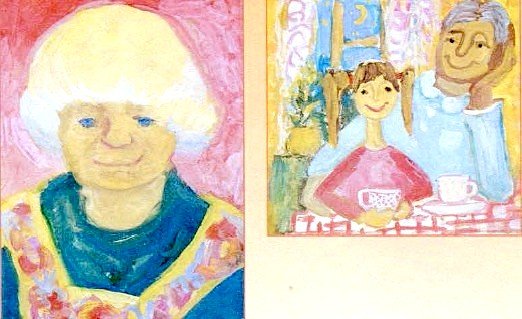 Детский портрет пожилого человека