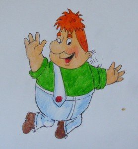 Рисунок Карлсона карандашом для срисовки