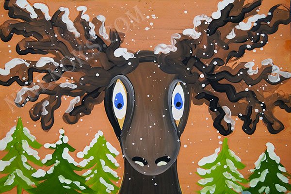 Рисование Лось подготовительная группа