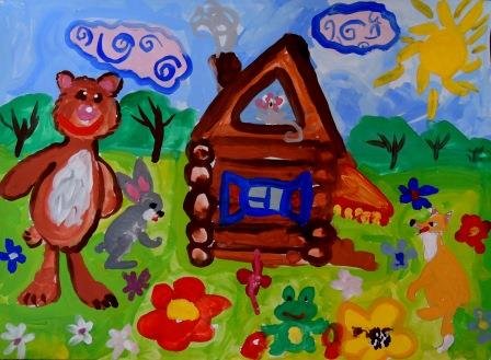 Рисование сказочный Теремок