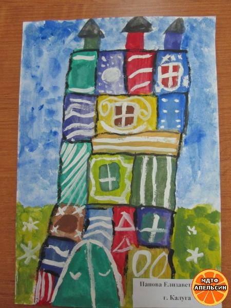 Рисунок гуашью Теремок средняя группа