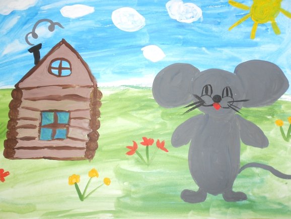 Рисунок к сказке Теремок